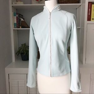 Elie Tahari | Quilted Arm Hidden Hood Fleece | S